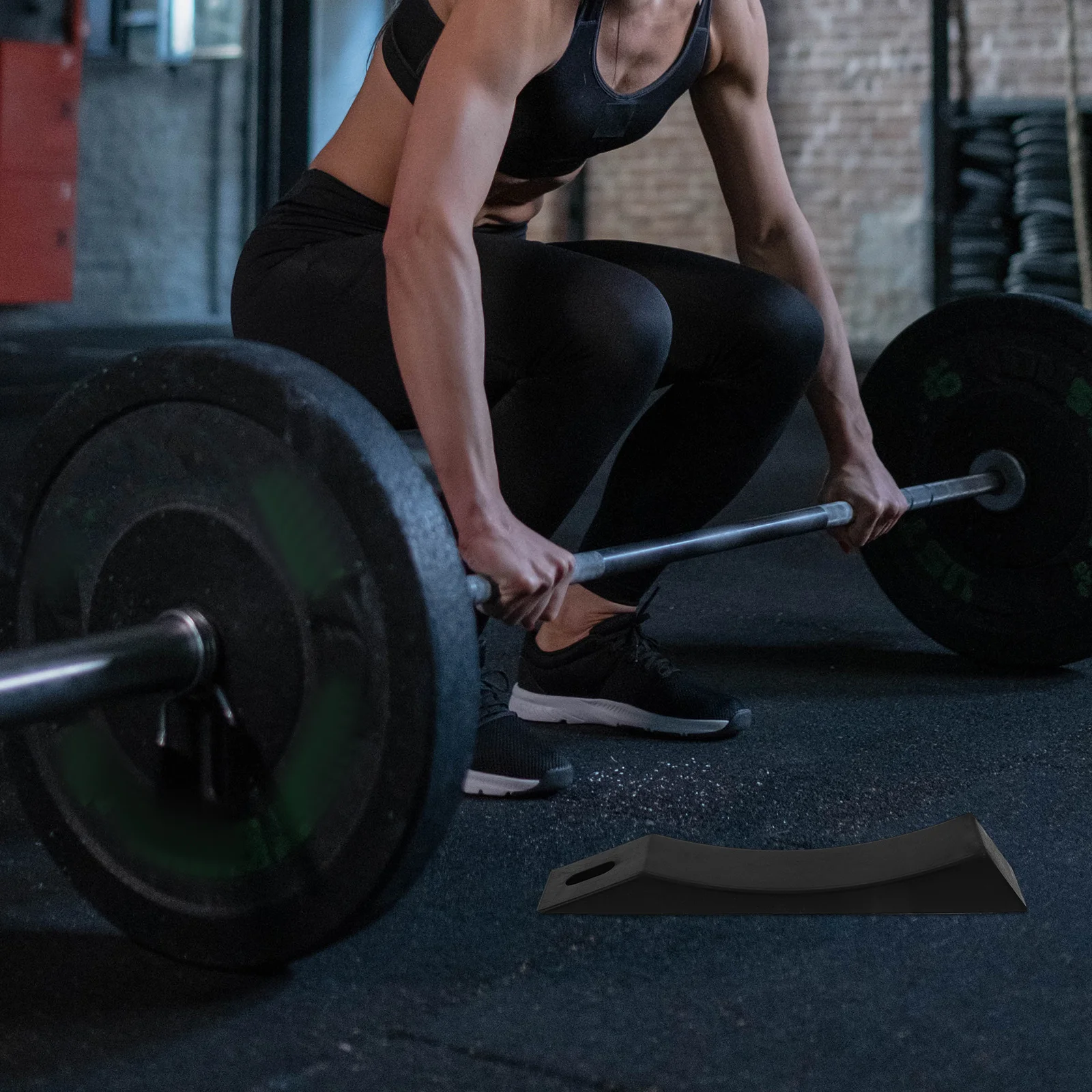 

1Pcs Durable Silicone Barbell Protection Pad Anti-Slip Barbell Plate Pad High Elasticity for Deadlift Weightlifting Training