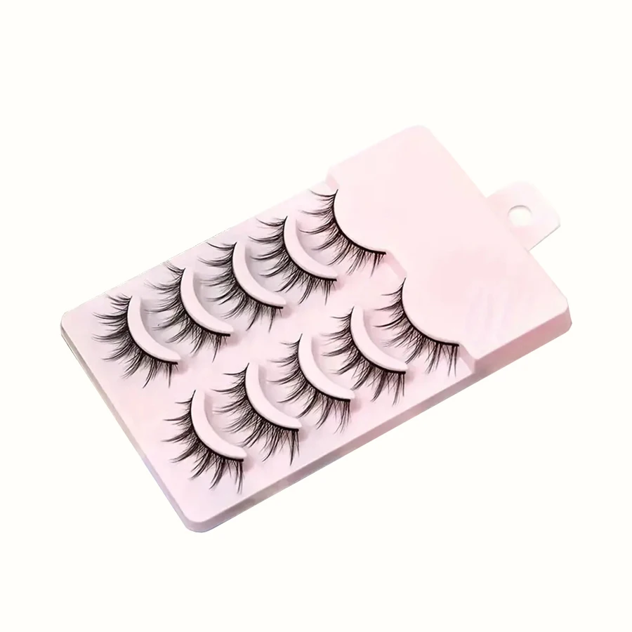 5 pairs of thick and natural sunflower false eyelashes, suitable for beginners to repeatedly use eyelashes
