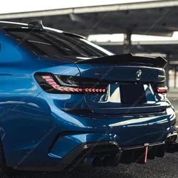PSM Style High Kick Trunk Spoiler For BMW G20 G80 3 Series 320i 320d 330i 330d M340 M3 Rear Trunk Tail Wing Bodykits 2019-2024