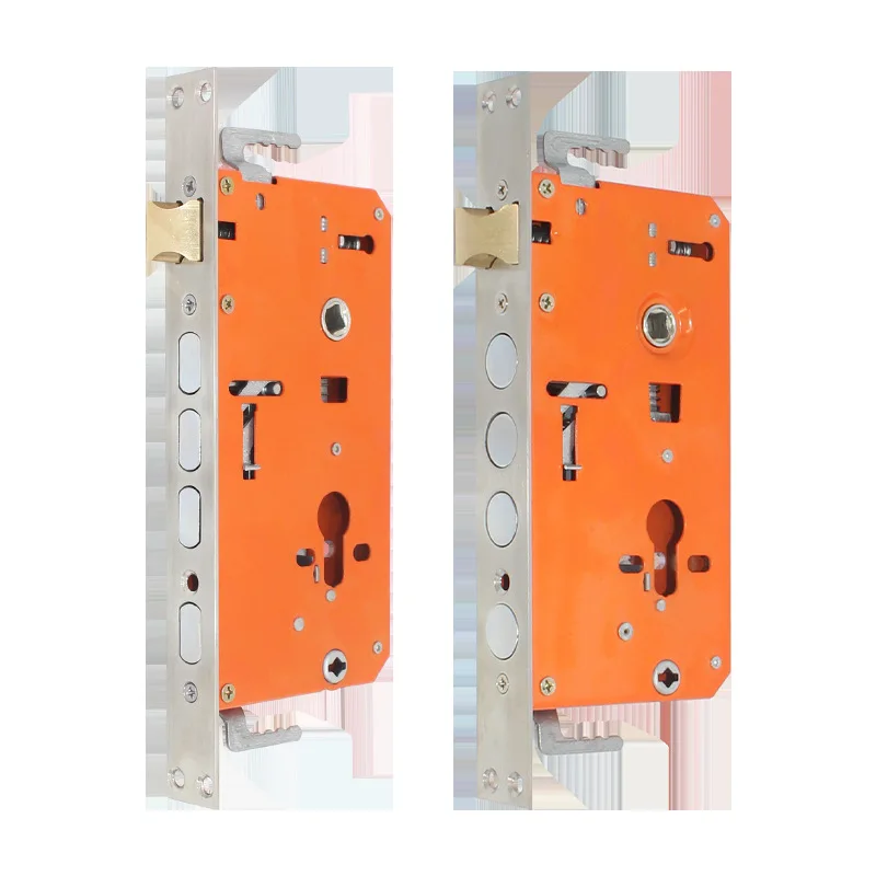 Anti Theft Door Copper Tongue Lock Body Household Universal Orange Shell Copper Tongue Lock Body Household Door Lock Accessories