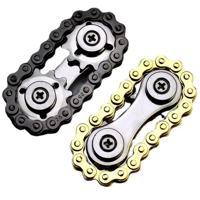 Relieve Stress Relief Toy Fidget Roller Mini Fidget Antistresse Metal Alloy EDC Rotating Gear Chain Attention And Concentration