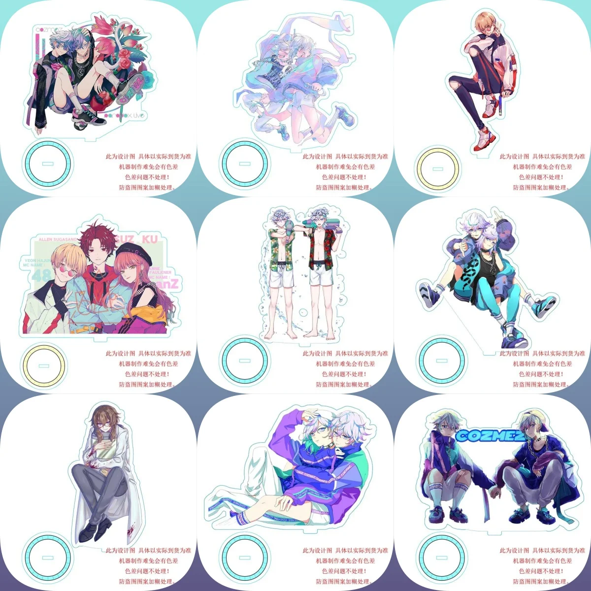 

15CM music Anime Paradox Live Acrylic Stand Model Cosplay Characters Ornament Accessories Goods Collection Christmas Gifts