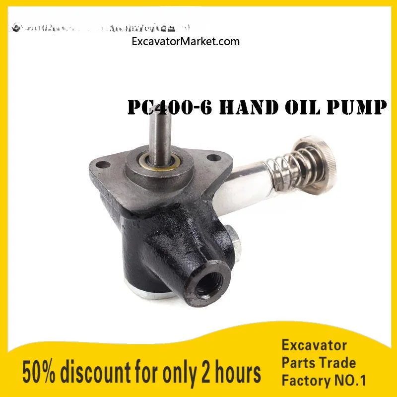 For Komatsu PC400-6 OE SYBPC005A Diesel Fuel Transfer Hand Pump Hand Pump Outlet High Quality Accessoriesfor Excavator