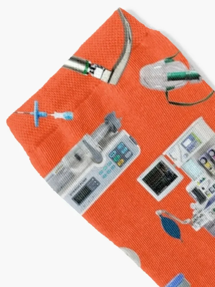 Tools of the Trade ORANGE Anesthesia / Anaesthesia Socks snow Heating sock colored Socks For Girls Men's