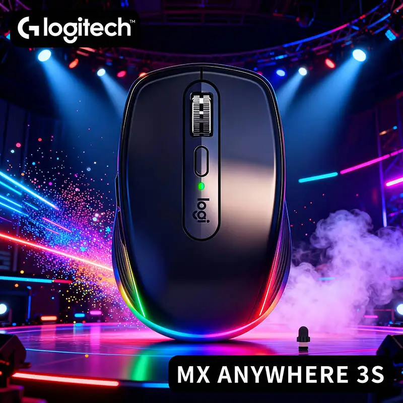 Top-Tier Logitech MX Anywhere 3S - 8K DPI, MagSpeed Wheel, Quiet Clicks, USB-C Fast Charge, Multi-OS Support