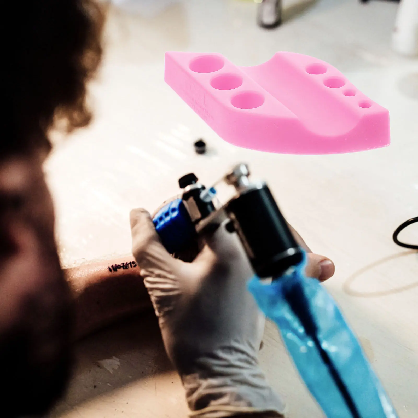 

Silicone Ink Cup Holder Stable Pigment Cup Rack Eyebrow Pigment Organizer Pen Stand for Tattoo Artist Tools Tattoo