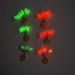 50pack/lot (300pcs) Luminous Fishing Float Red / Green Oval Seven-star Float Beans 11mm/13mm/15mm Carp Fishing Accessory B657