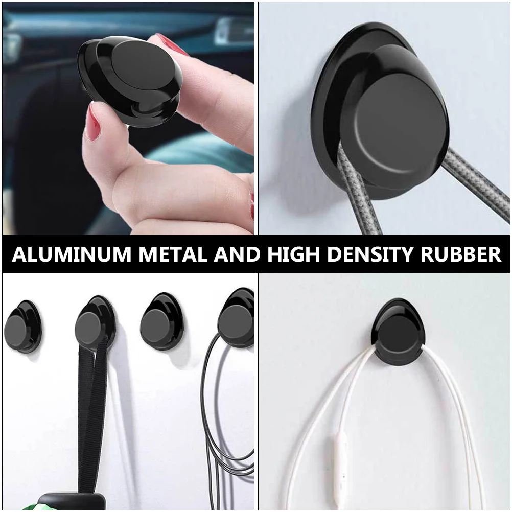 4 Pcs Car Invisible Hook Hooks Back Seat Multifucntional inside The Hanging Black Compact Hanger Storage Holder