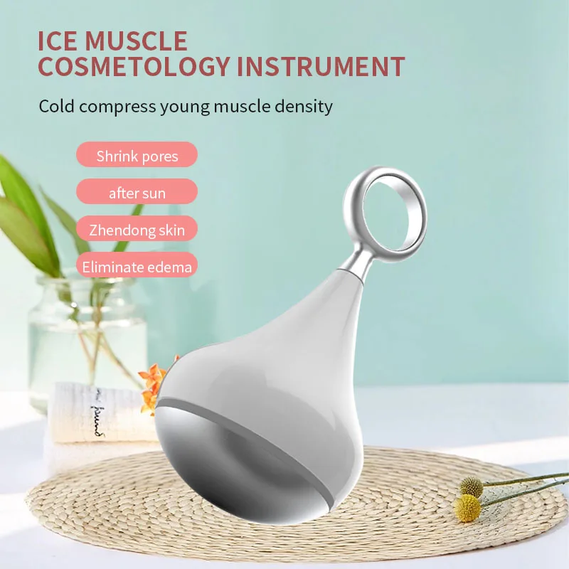 صالون تجميل احترافي، مطرقة ثلج صغيرة، جهاز علاج بارد، العناية ببشرة الوجه، أداة مهدئة لترطيب المسام #4