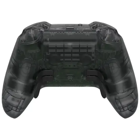 eXtremeRate Clear Full Set Shell w/Buttons Replacement Faceplate Back Plate for Xbox Elite Series 2 Core Controller - Model 1797