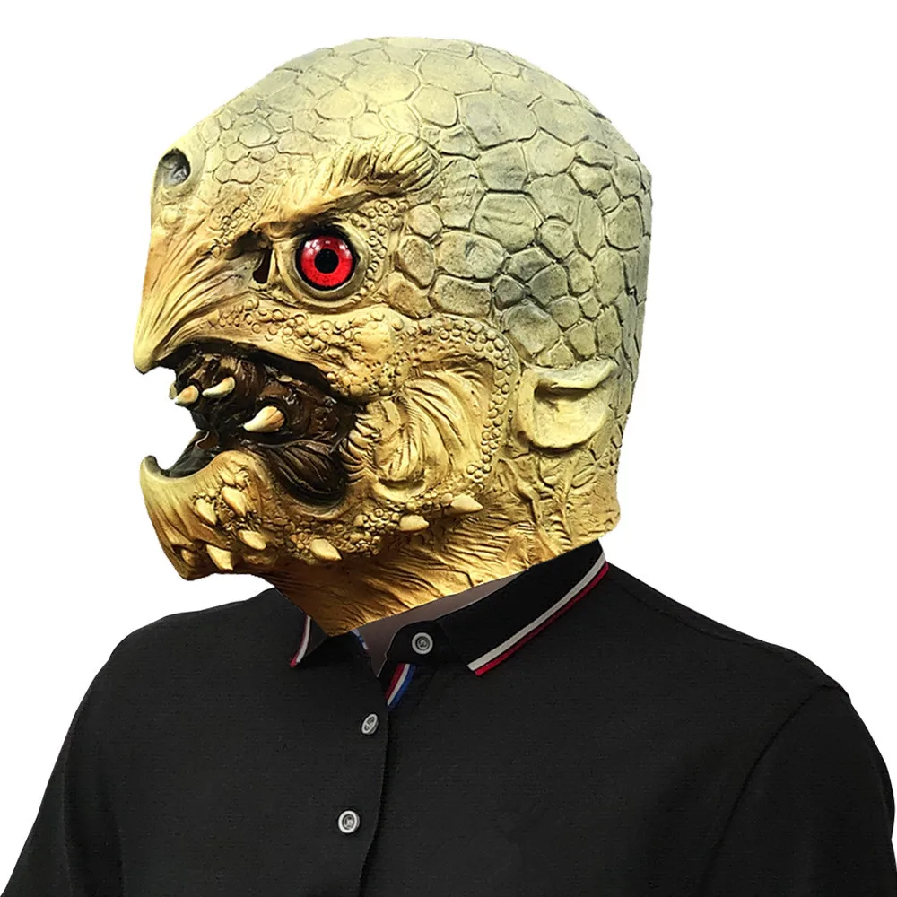 Cosplay-Maske Halloween Latex-Maske Monster-Horrormaske Kopfbedeckung Requisiten – Detail 2