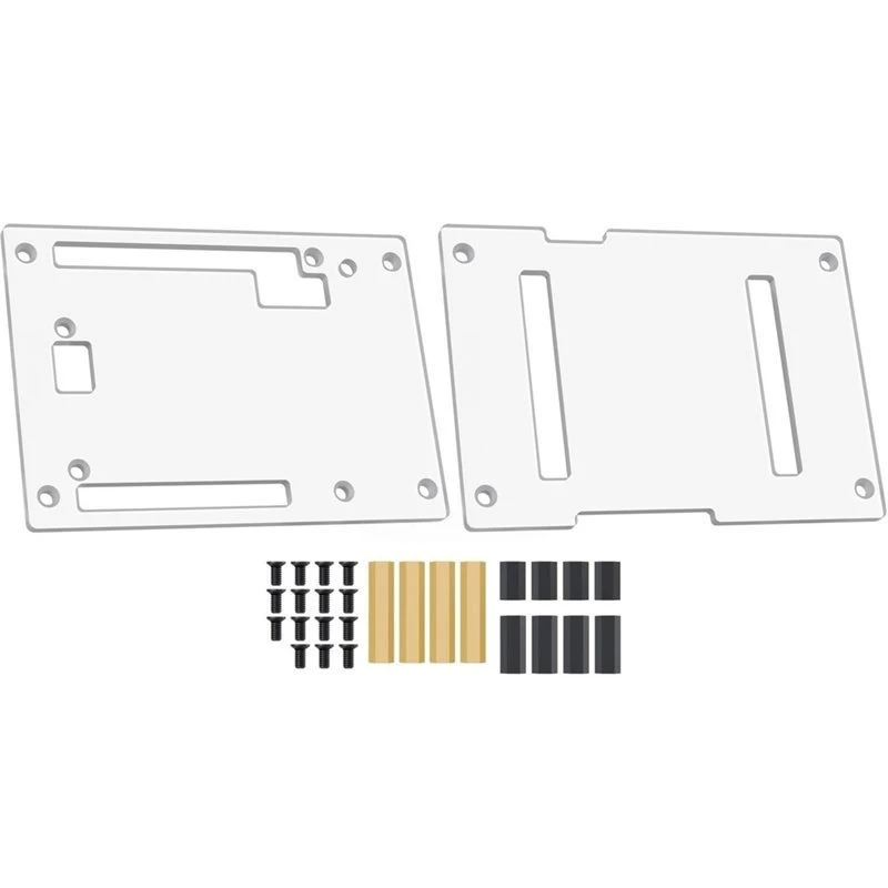 Supports Installation For The UNO Media Carrier Board, Transparent Case For Arduino UNO Q, With Opening Design