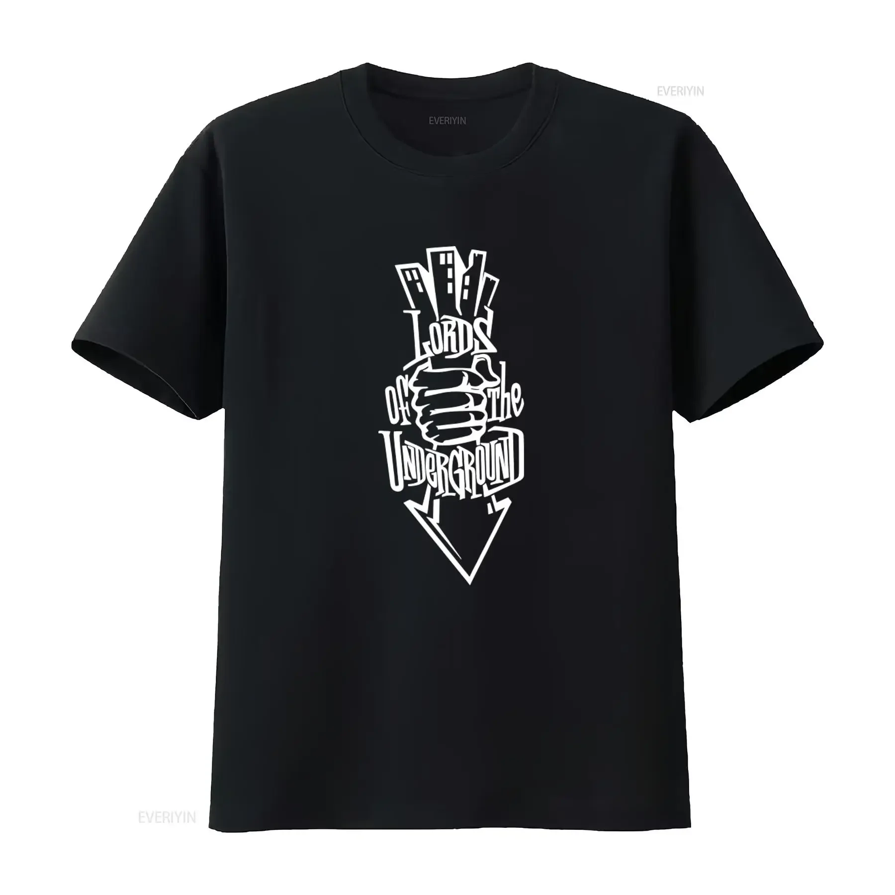 Lords Of The Underground Rap Hip Hop T Shirt for Men Streetwear Style Bold Print Design vintage Washed Soft designer clothes