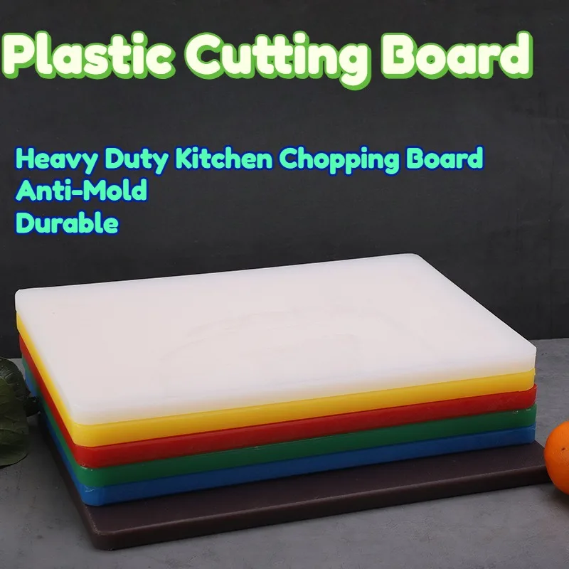 

Plastic Cutting Board Thickened PE Material Antibacterial Anti-Mold Easy To Clean Commercial Grade Kitchen Chopping Durable