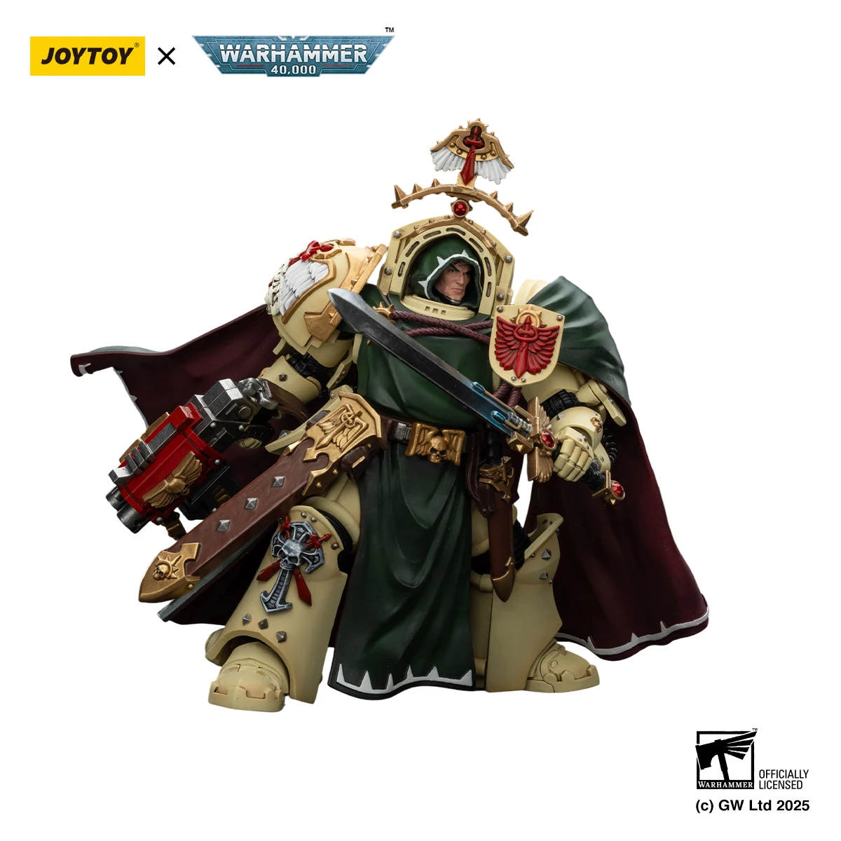 [Pré venda] JOYTOY 1/18 Action Figure Warhammer40K Anjos Escuros Belial Grande Mestre da Deathwing figura brinquedos