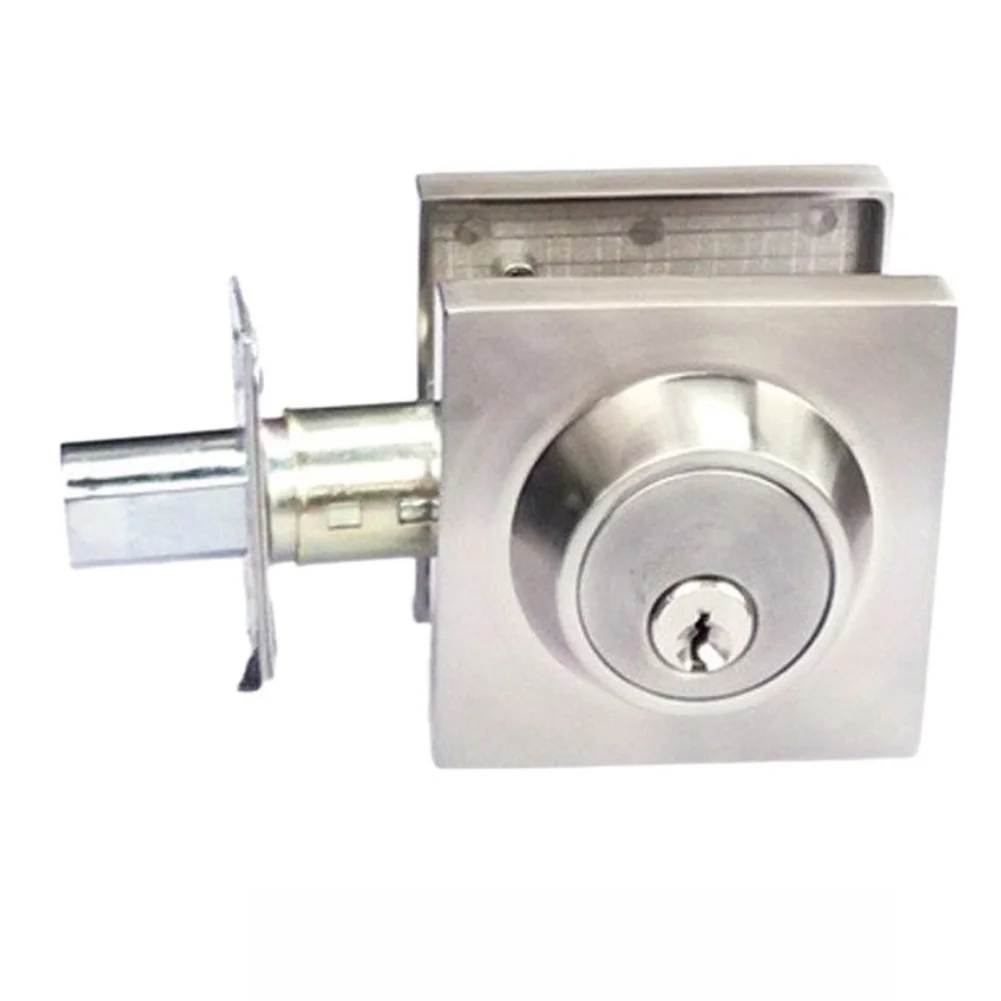 Bedroom Door Lock Privacy Door Handle Exterior Release Tool Zinc Alloy Construction Dual Compression Springs Matte Black