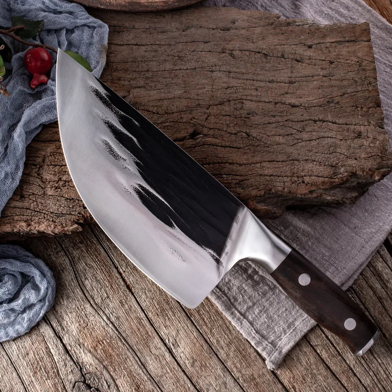 

Handmade Forged Cleaver High-carbon Bone Chopper Traditional Butcher Slicing Knife Stainless Steel Butcher Knife Forged Cleaver