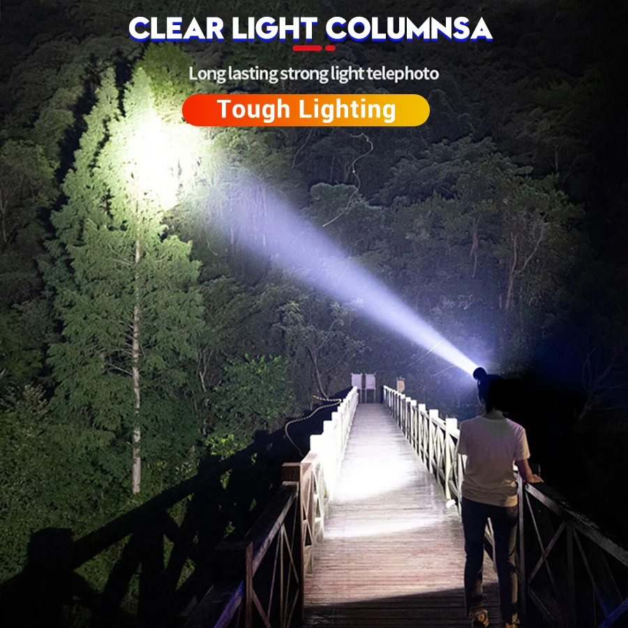 Super Bright LED Rechargeable High-power Headlights Torch Lamp Emergency Charging Outdoor Head Flashlight Fishing Lantern