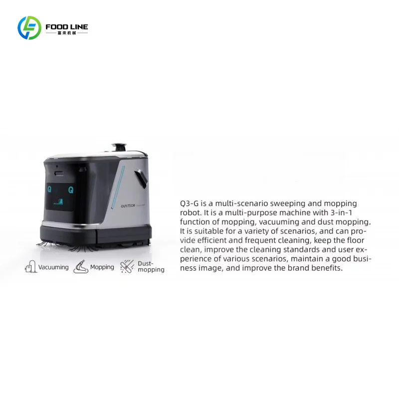 Customized All In One Industrial Cleaning Robot With Auto Charging Water Changing Functions For Hotel Airport Commercial Use