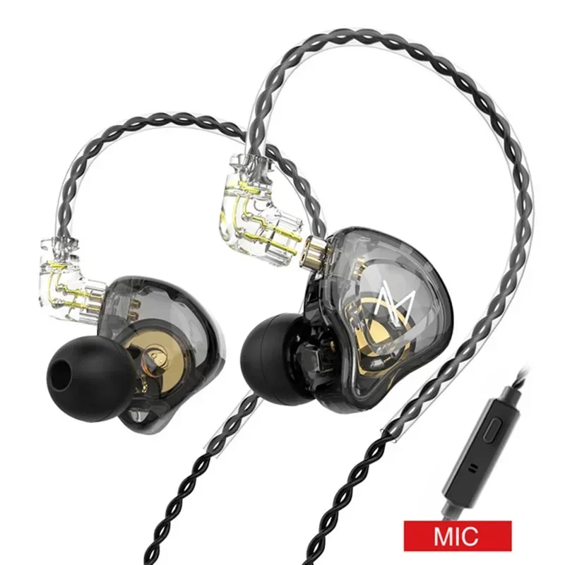 TRN MT1 In Ear Earphone Dynamic DJ Monitor IEM Earbud HIFI Sport Noise Cancelling Headsets Microphone Cable TRN ST1 M10 ST2 CS2