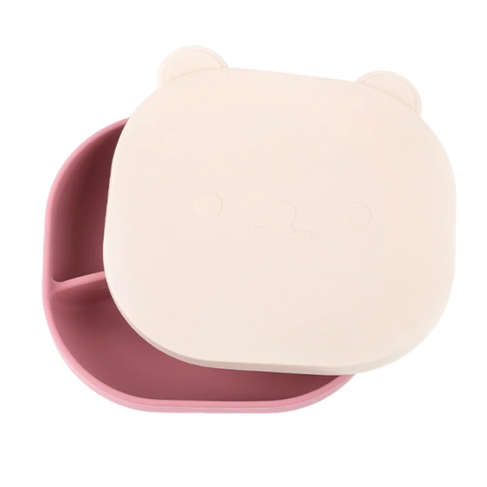 cartoon-bear-baby-weaning-dishes-anti-slip-bpa-free-baby-silicone-sucker-plate-portable-easy-clean-children's-tableware
