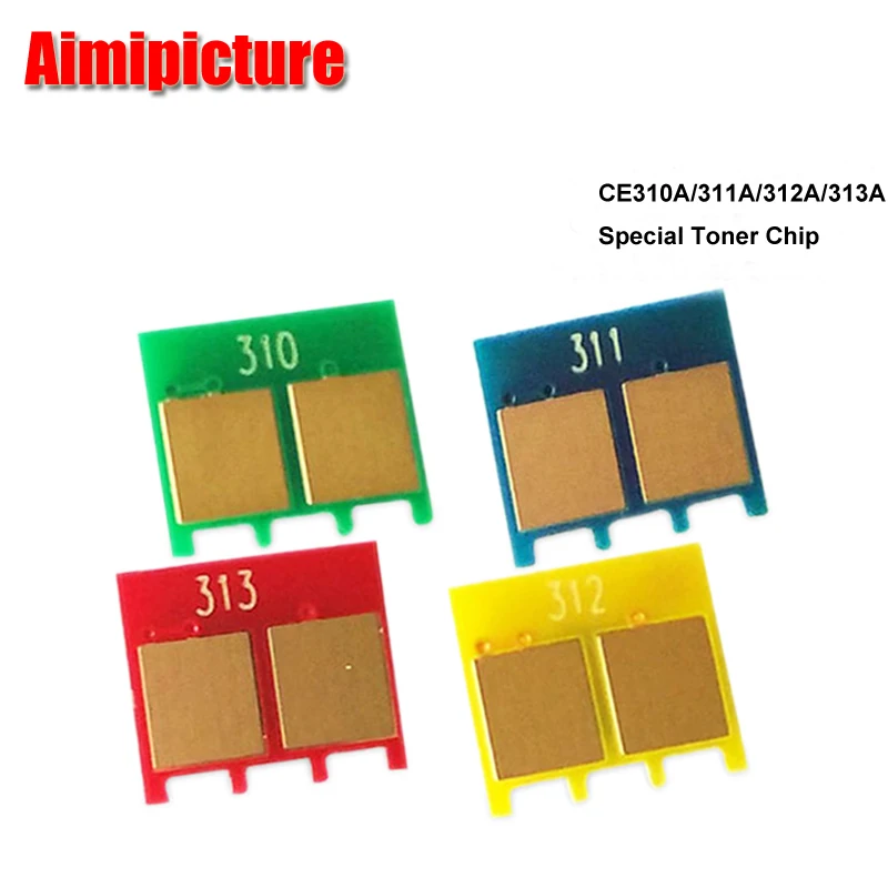 20pcs 126A CE310A CE311A CE312A CE313A 310a Toner Cartridge Reset Chip for HP LaserJet Pro CP1020 CP1025 100 Color MFP M175 M275