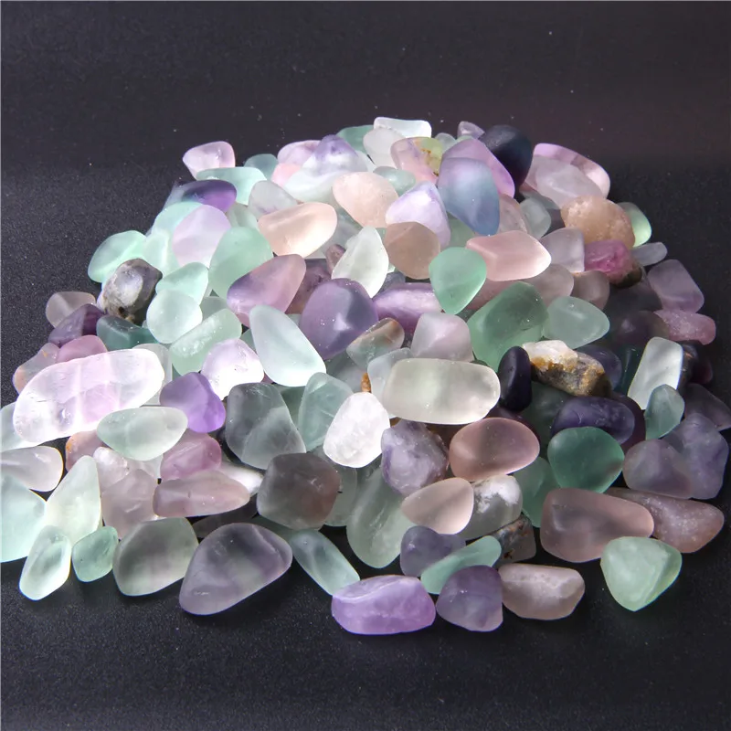 DIY Natural Irregular Fluorite Fish Tank Bonsai Rock Stone Chips Beads Healing Minerals Health Decoration For Jewelry Decoration