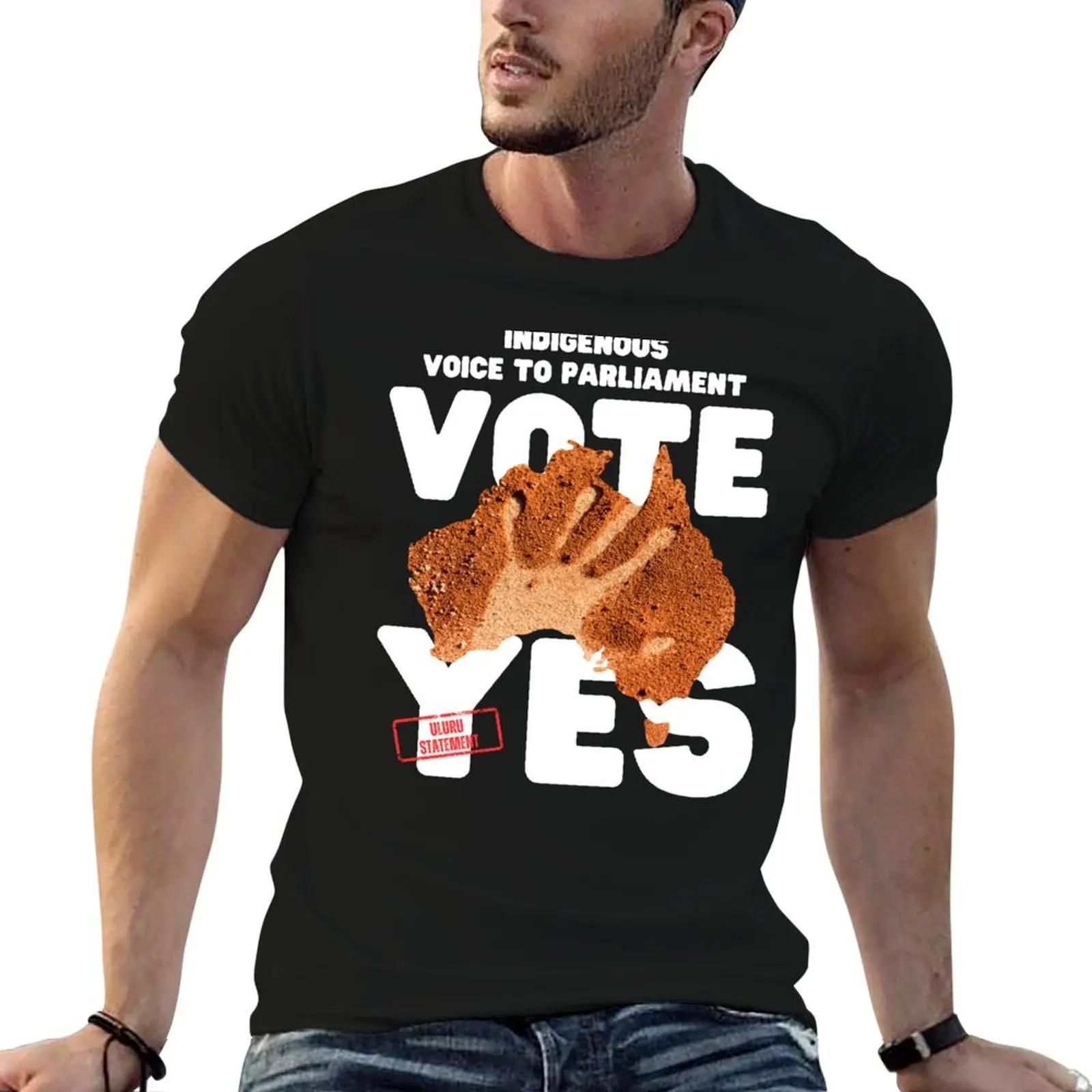 Indigenous Voice To Parliament - Vote Yes! T-Shirt t shirts designer man t shirt summer T-Shirt