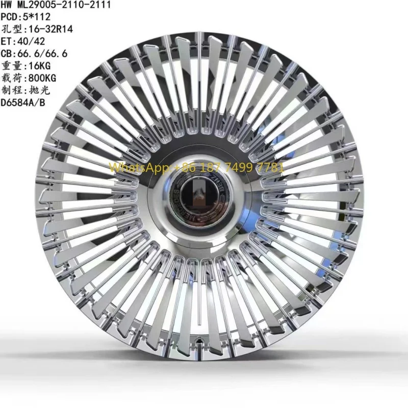 

Для. Для 18-22 дюймов полированные серебряные стандартные кованые легкосплавные диски 5x112 с несколькими спицами и печатным диском 112 мм, новые