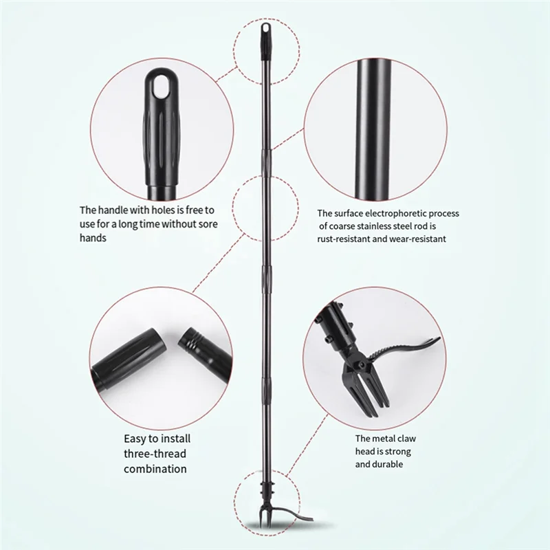 ABLG Weed Puller Effortlessly Remove Weeds Without Bending Stand Up Weeder Gardening Hand Weed
