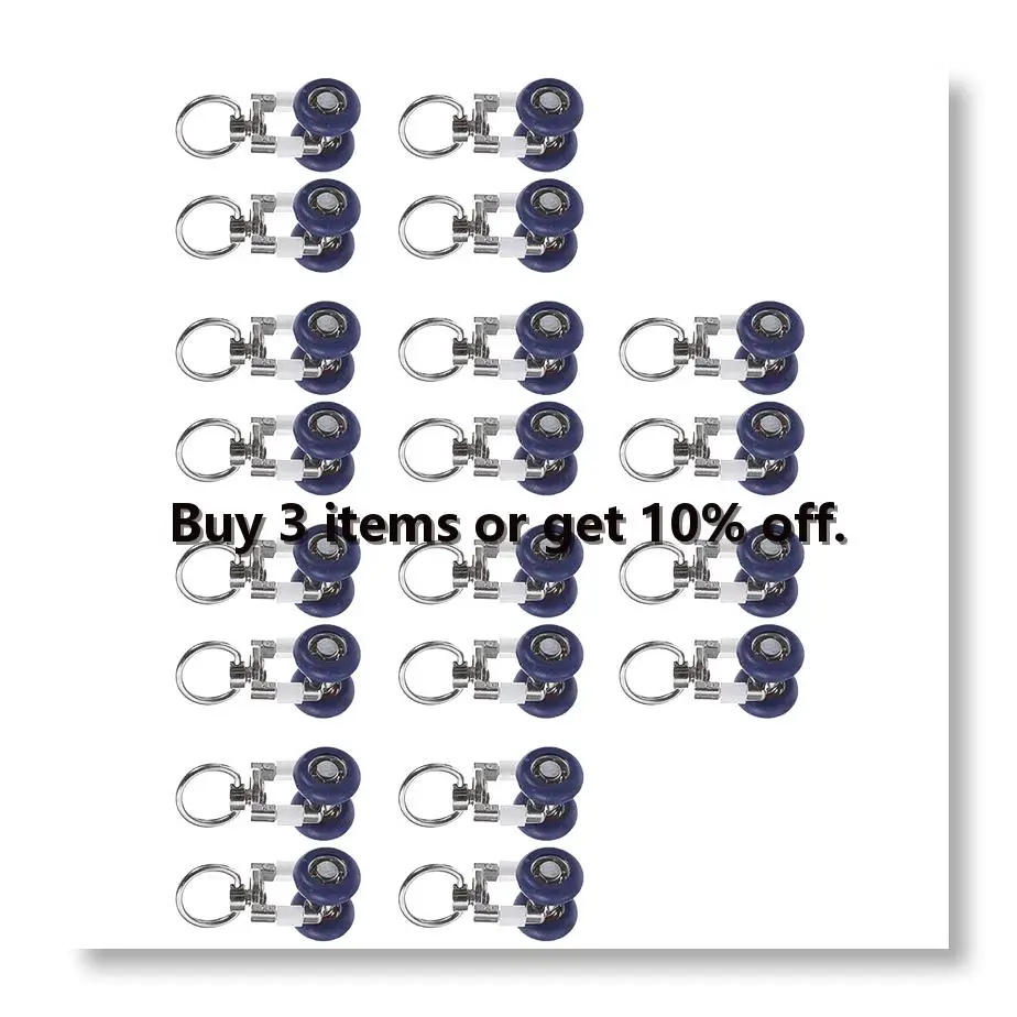 ✼Curtain Pulley Accessories Guide Rail Track Pulley Roller Shaft Accessories Hanging Wheel No.11