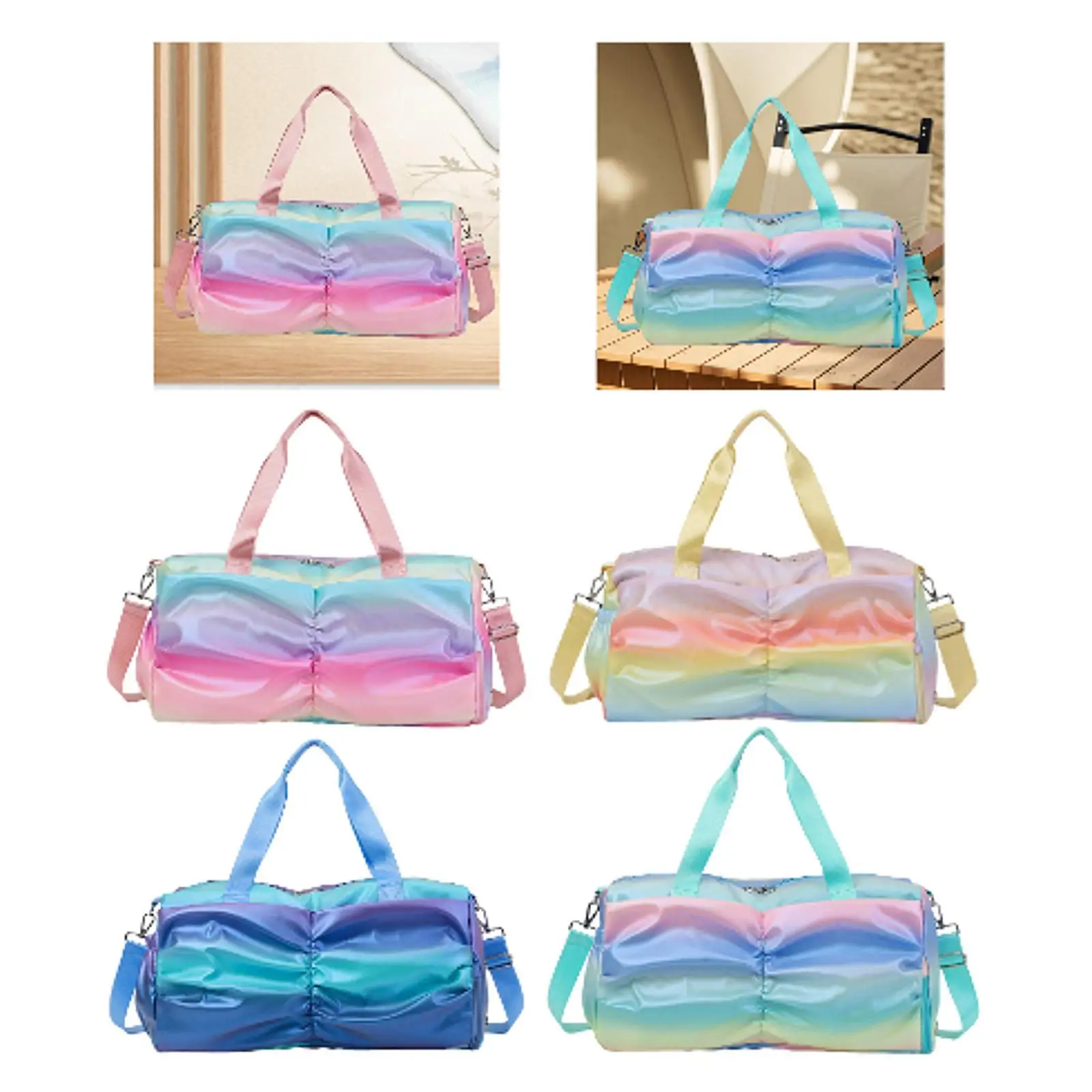 トラベルダッフルバッグ 軽量ショルダーバッグ 水泳 エクササイズ スポーツ トレーニング用