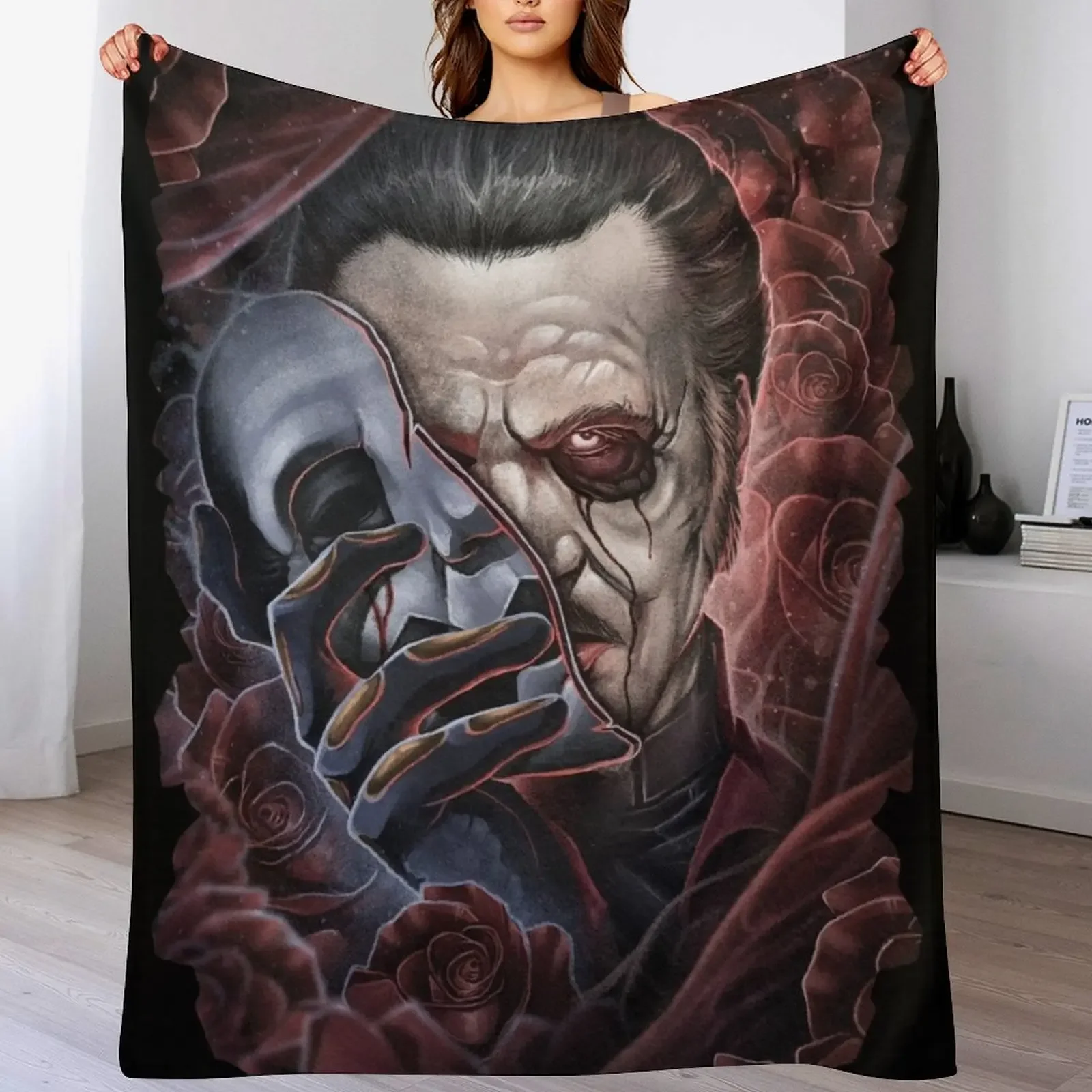 Masquerade - Cardinal Copia Throw Blanket Sofa Thins Custom Blankets