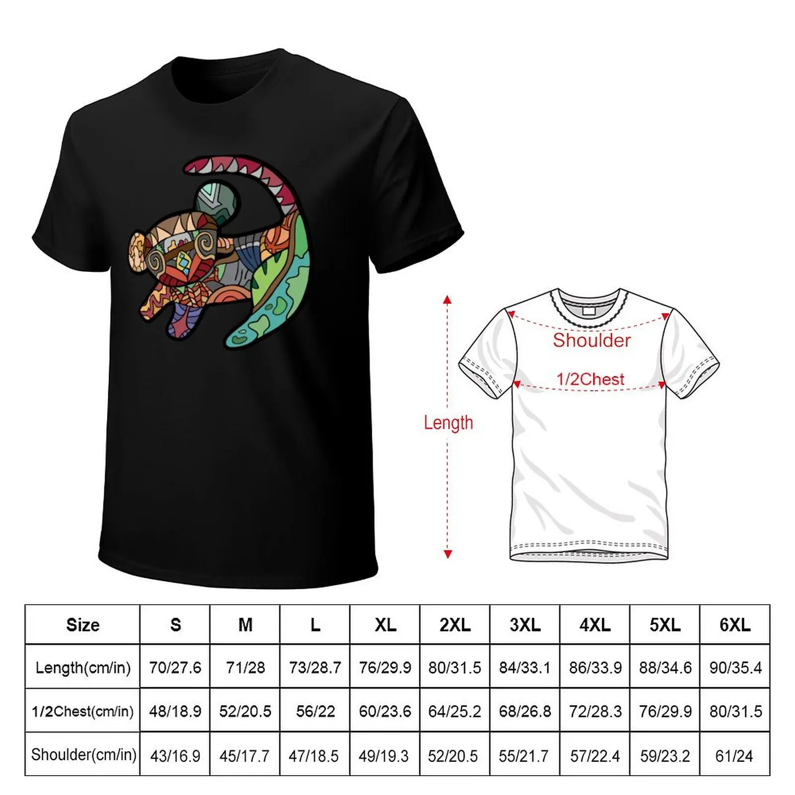 Simba’s pattern T-Shirt Running Performance Short Sleeve Tee