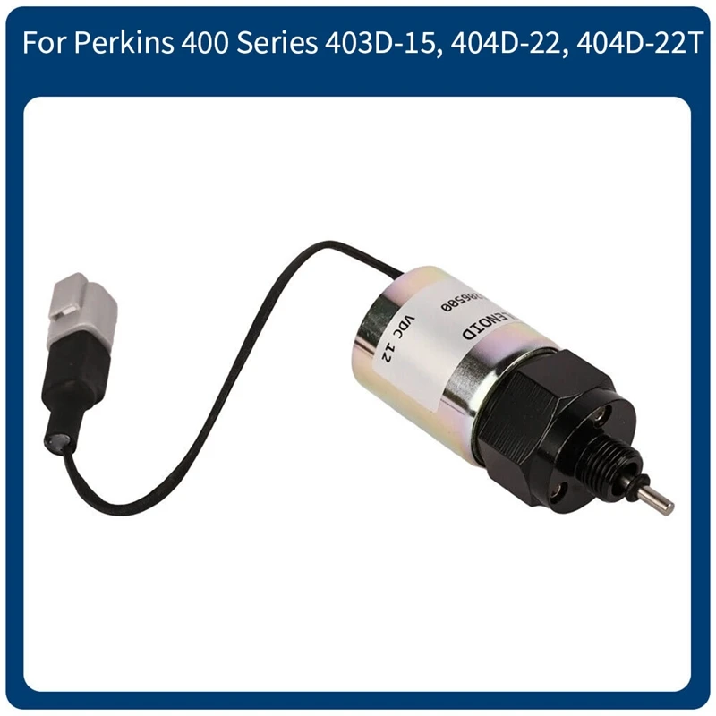 12V Throttle Solenoid Solenoid Actuator U85206500 For Perkins 400 Series 403D-15, 404D-22, 404D-22T 404D-22TA