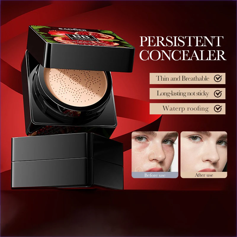 Corrector de crema BB hidratante, duradero, resistente al agua, resistente al sudor, fácil de quitar, desmaquillante suave