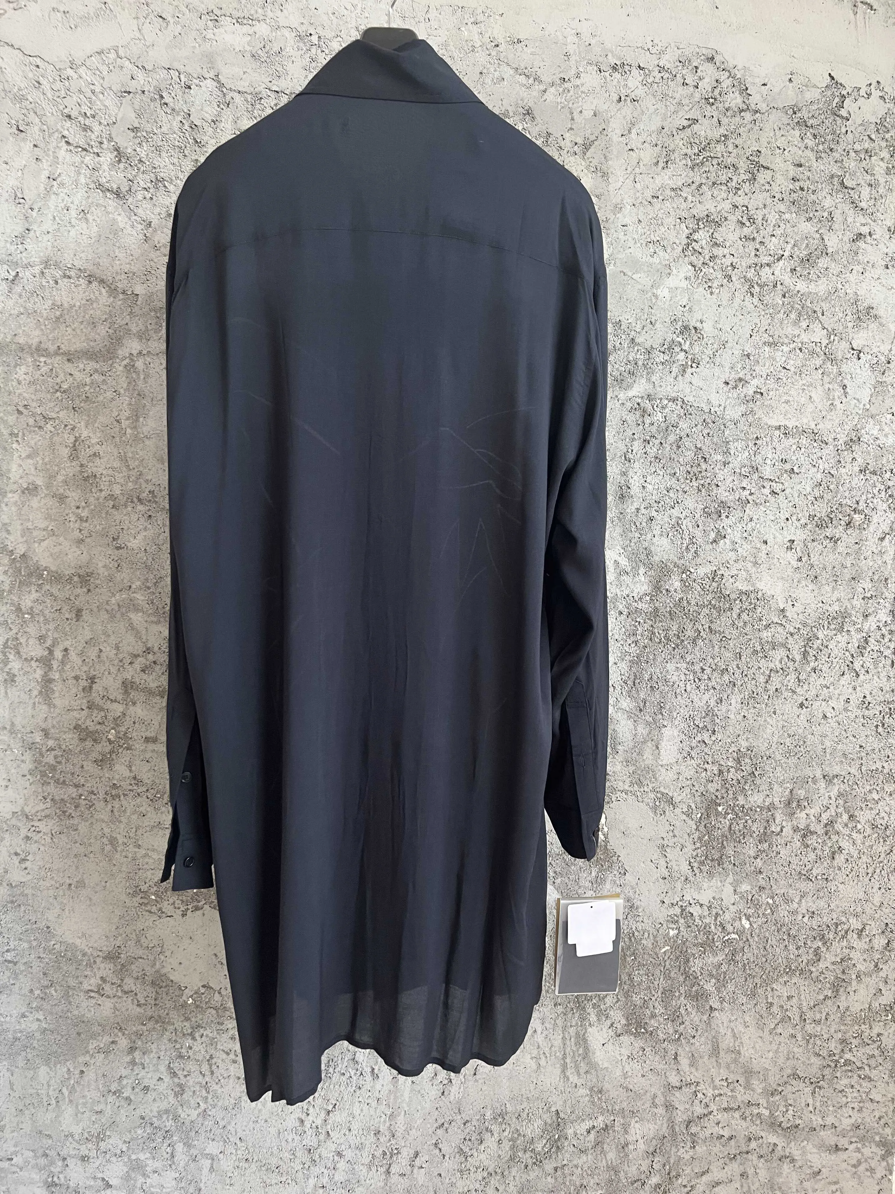 

Embrace Angel Hand, рубашка с длинными рукавами от руки, свободный мужской темный стиль