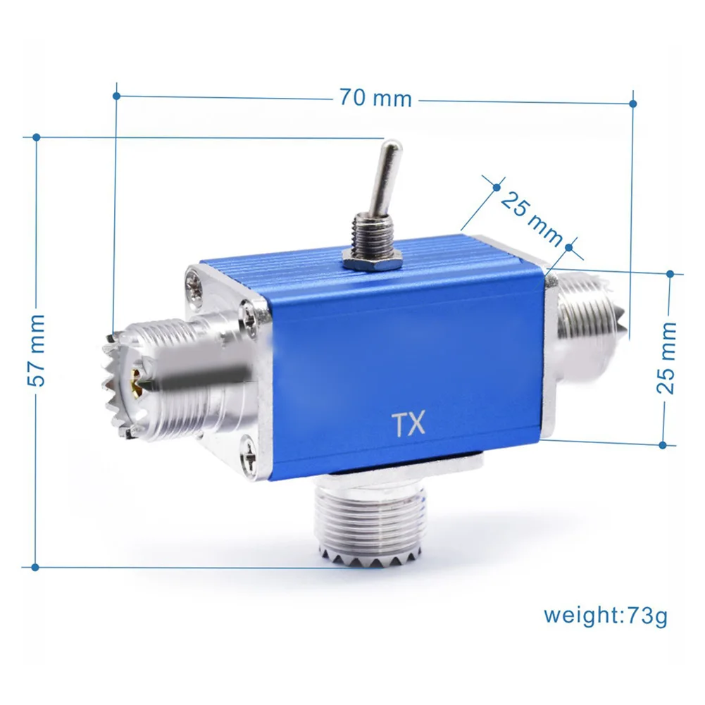 1pcs B04C-2-way CB/HAM Antenna Coaxial Switch Coaxial Antenna Switch 100W 1-30Mhz Signal Receiving Accessories