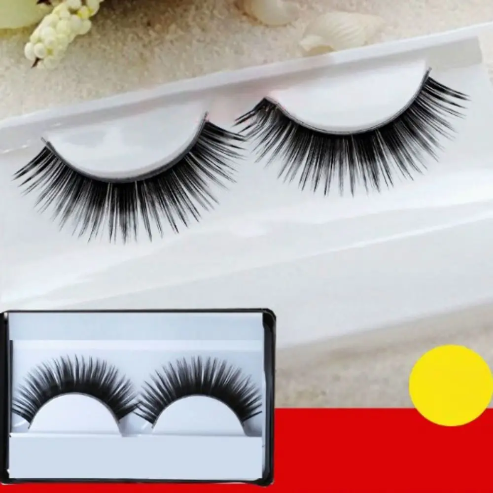 New Black False Eyelashes 3D Spiky Wispy Thick Mink Natural Anime Eyelash Eyes Lash for 1/3 BJD 60cm Doll DIY Accessories