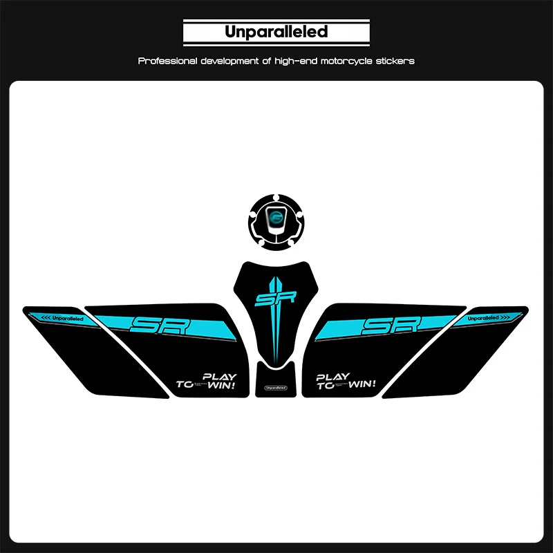 

For CFMOTO 250sr 300sr 2023 Motorcycle Fuel Tank Side Anti Slip Protection Pad Knee Grip Stickers Accessories