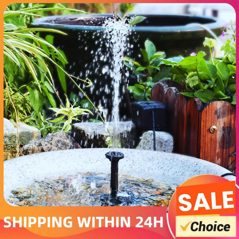 5W 5V Water Sprinkler Sprayer Garden Decoration with Stake Aquarium Pump Watering System Energy Saving 180L/h Kits for Fish Tank