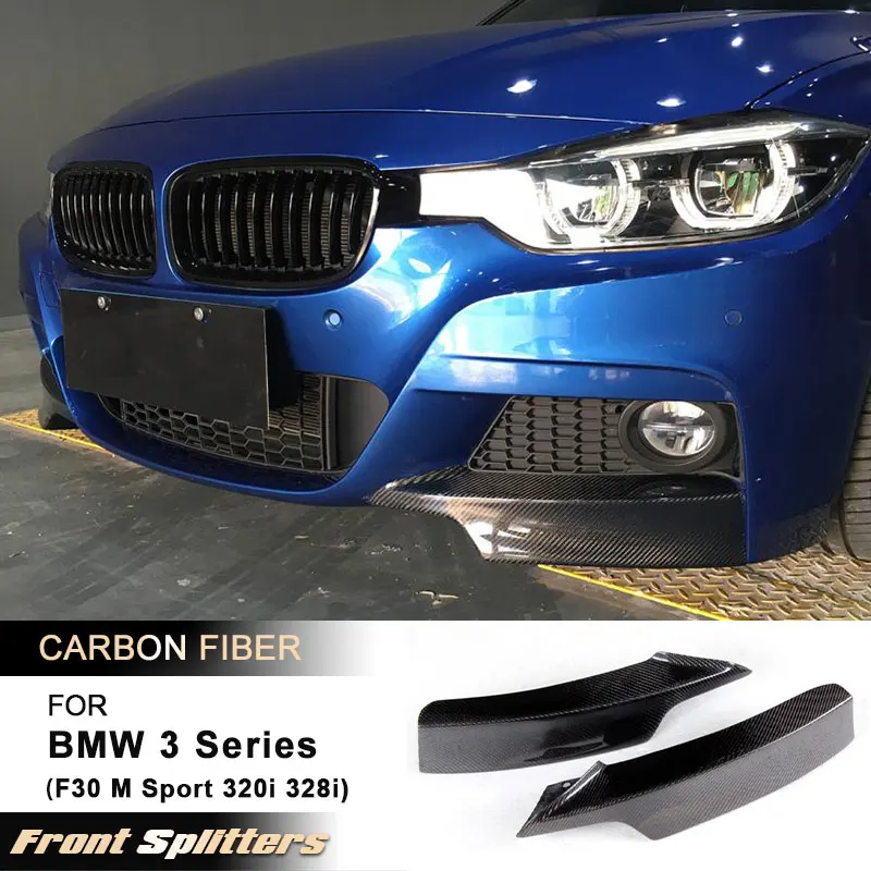 

Car Front Bumper Splitters for BMW 3 Series F30 M Sport 320i 328i Sedan 2013-2017 Racing Front Splitter Body Kit Carbon Fiber