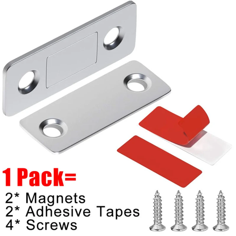 Magnetic Cabinet Catches Ultra Thin Door Strong Magnets Stopper Invisible Adhesive Drawer Magnet Lock for Kitchen Closet Closer image 5