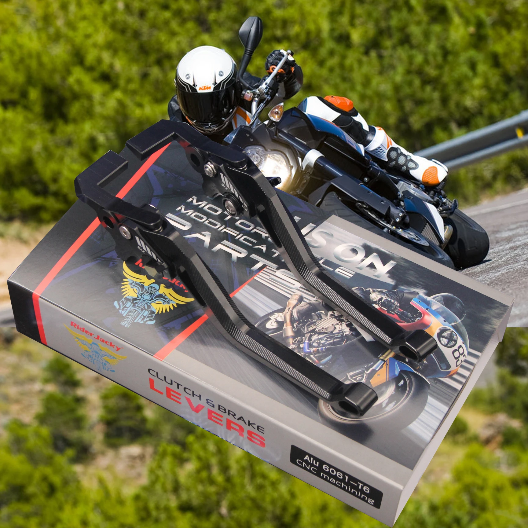 

For KTM 990 SuperDuke 2005-2012(.2006 2007 2008 2009 2010 2011) Adjustable 3D Rhombus Hollow Long Motorcycle Brake Clutch Levers