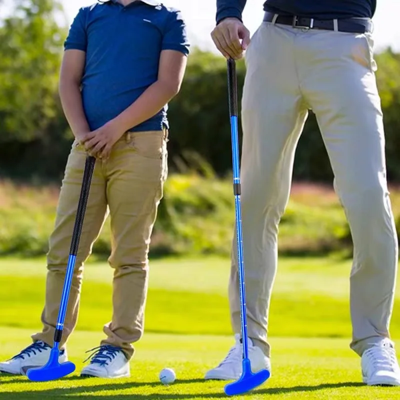 Adjustable Golf Swing Trainer Dual Purpose Compact Junior Putter Club Practice Stick Professional Coach Aid for Adults