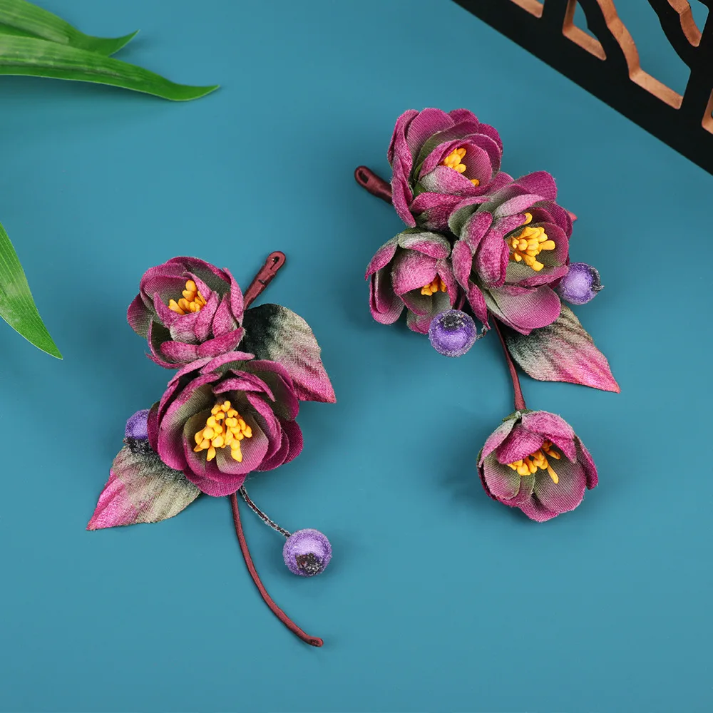 

Заколка для волос в древнем стиле, заколка для волос с цветком, головной убор ханьфу, палочка для волос, аксессуары для волос, ретро Cheongsam, расческа для волос, женский подарок для девочек