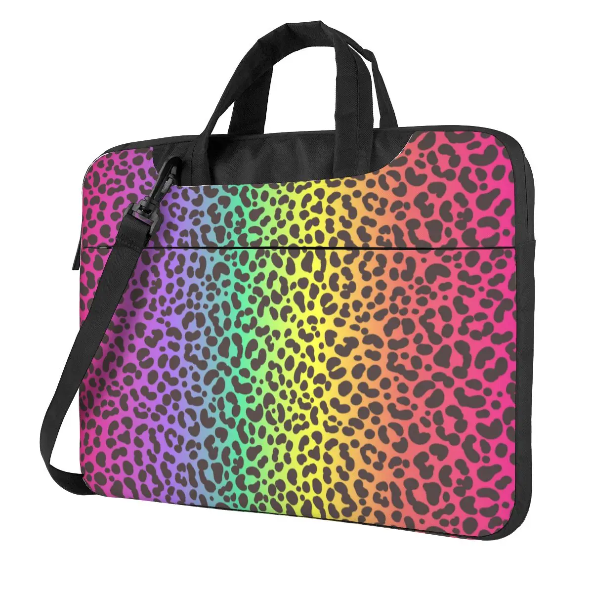 Fashion Colored Leopard Laptop Bag Sleeve Case 3D Printed Portable Briefcase Bag 13 14 15 15.6 Vintage For Macbook Air Acer Dell