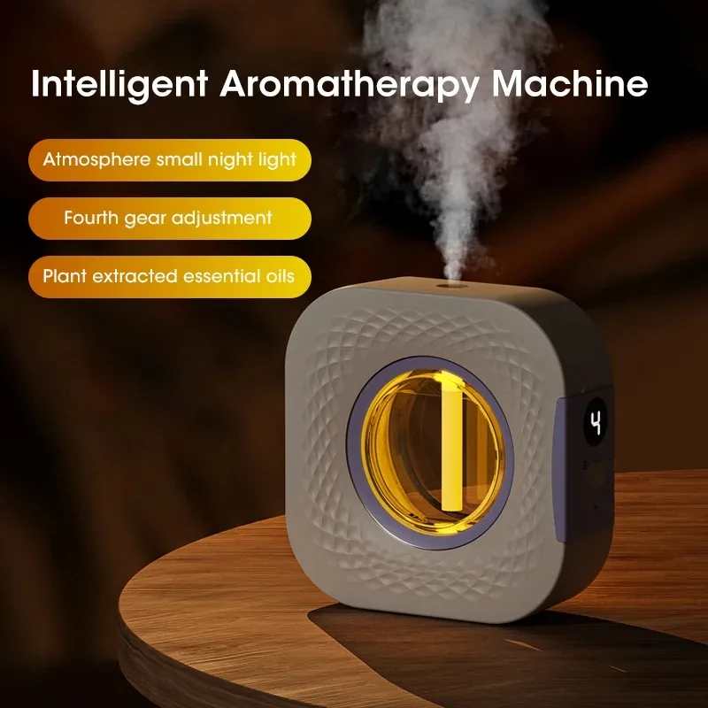 USB Diffuser Aromatherapy Machine Smart Air Purifier with Display LED Lighting