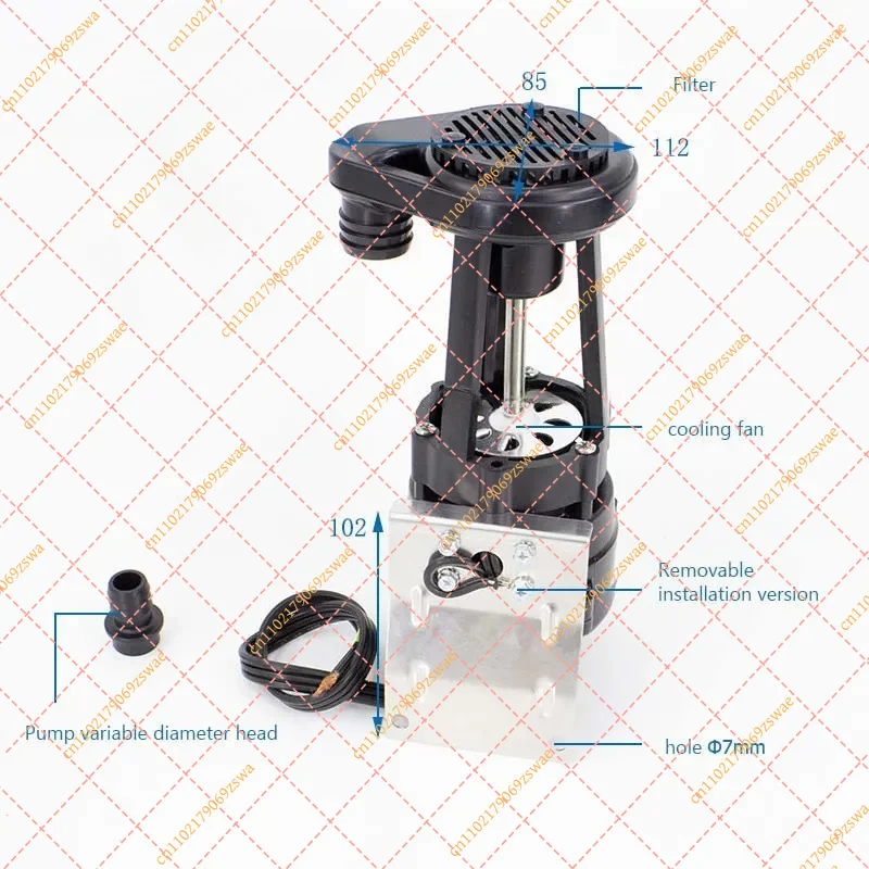 9W Universal Ice Machine Water Pump, Ice Maker Drain Motor Replacement Accessory