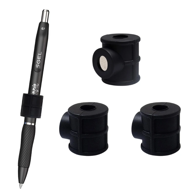 Magnetic Pen Storage Stand for Magnetic Whiteboard Soft Silicone Desk Pen Organiser For Pencils Pens Marker Paint Brush